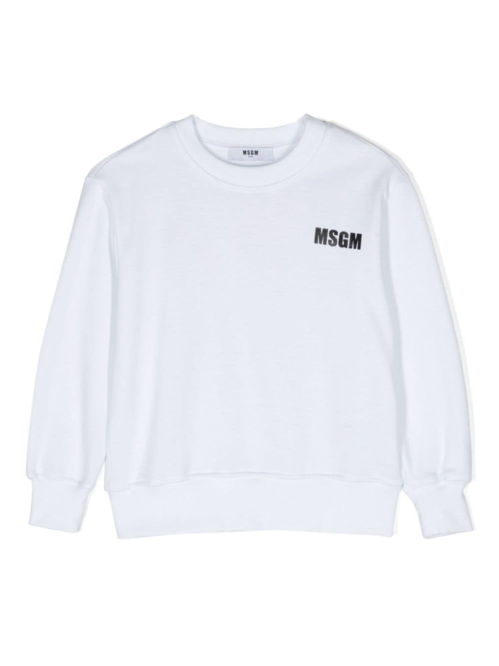 MSGM Kids logo-print cotton sweatshirt - White von MSGM Kids