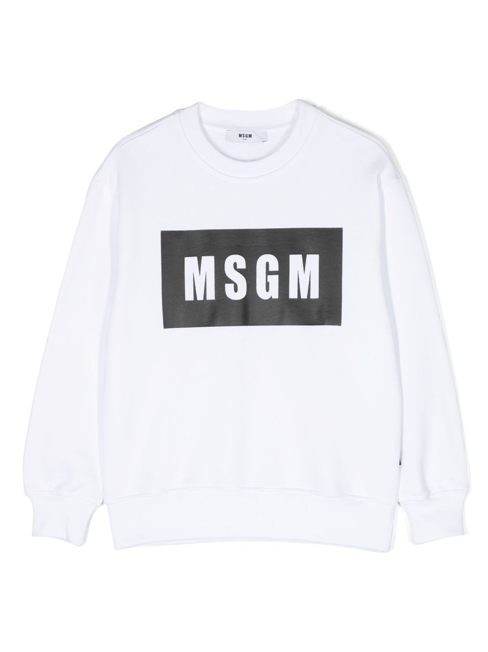 MSGM Kids logo-print cotton sweatshirt - White von MSGM Kids