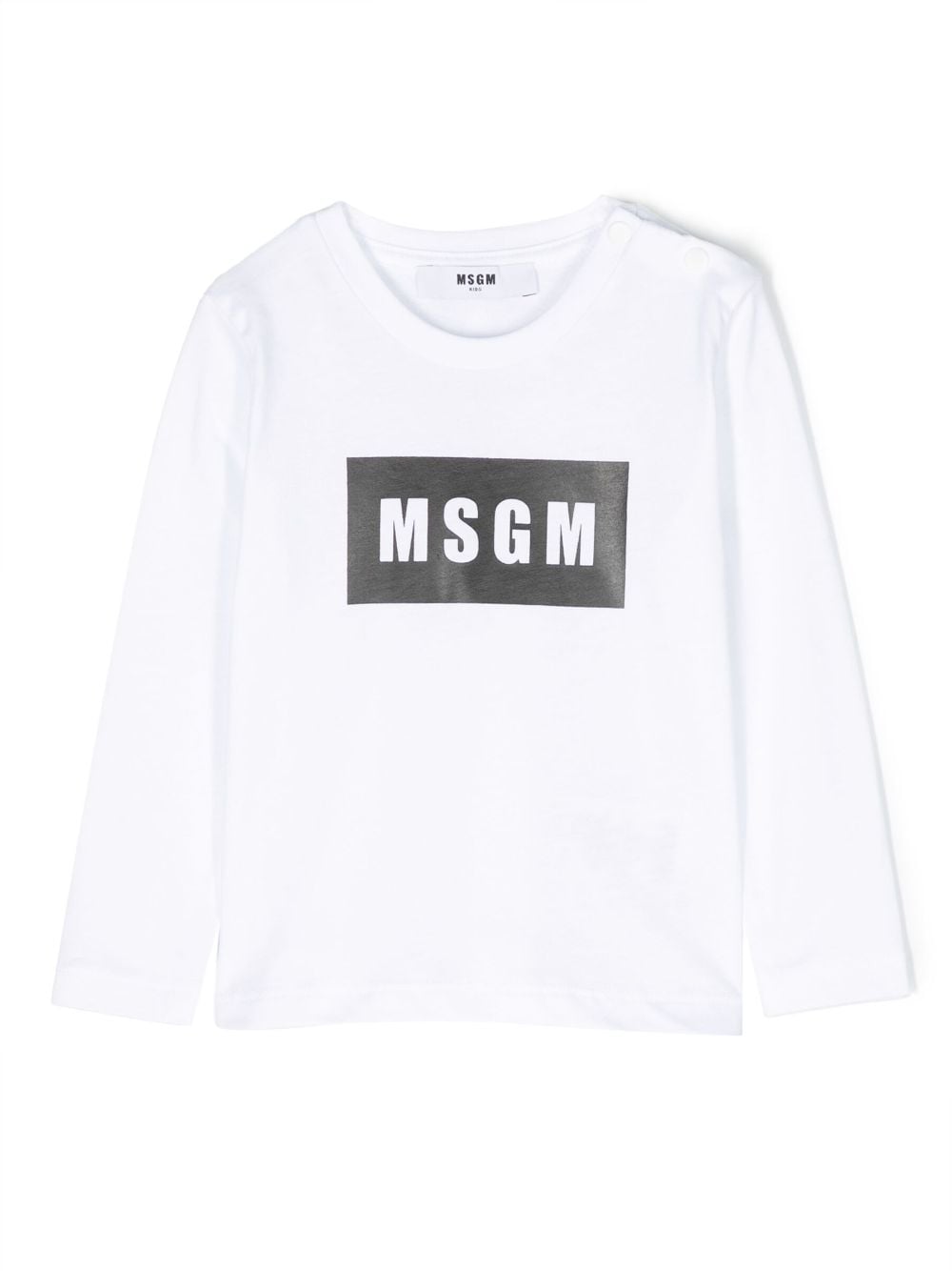 MSGM Kids logo-print cotton sweatshirt - White von MSGM Kids