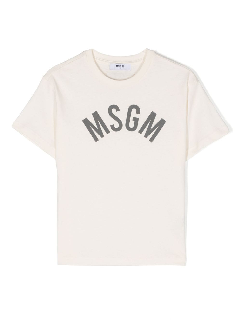 MSGM Kids logo print cotton t-shirt - White von MSGM Kids