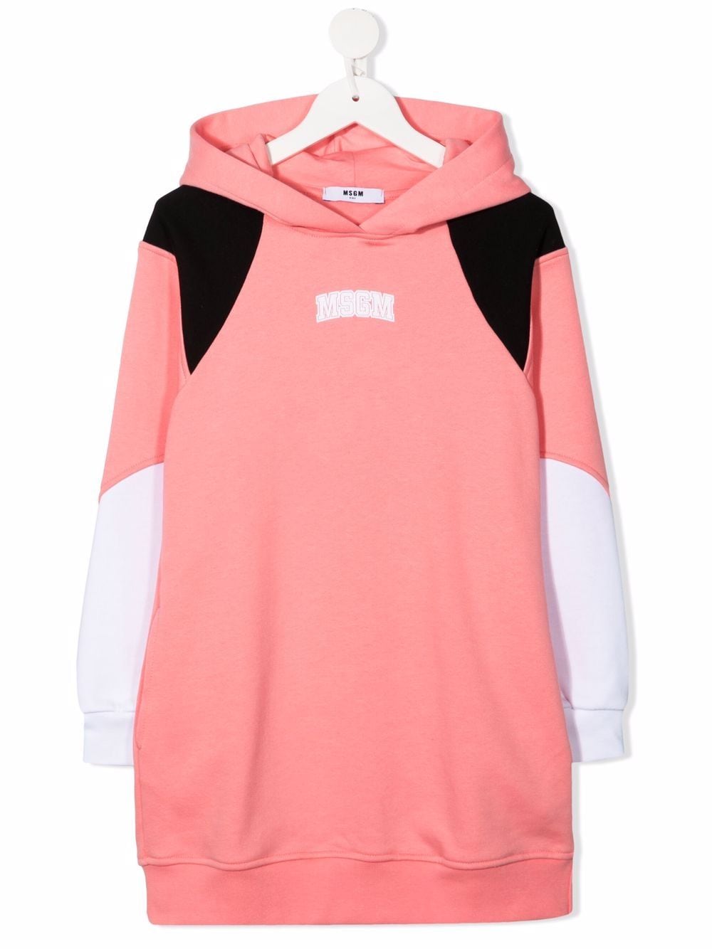 MSGM Kids logo-print hooded jumper dress - Pink von MSGM Kids