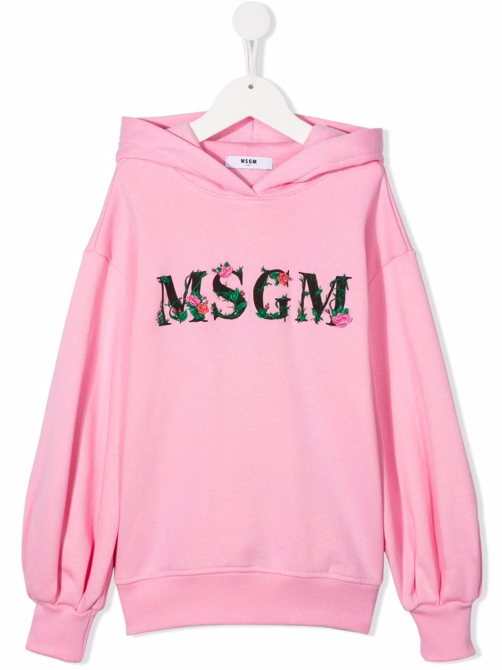 MSGM Kids logo-print hoodie - Pink von MSGM Kids