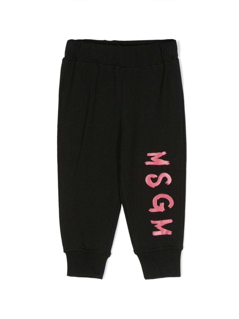 MSGM Kids logo-print jersey track pants - Black von MSGM Kids