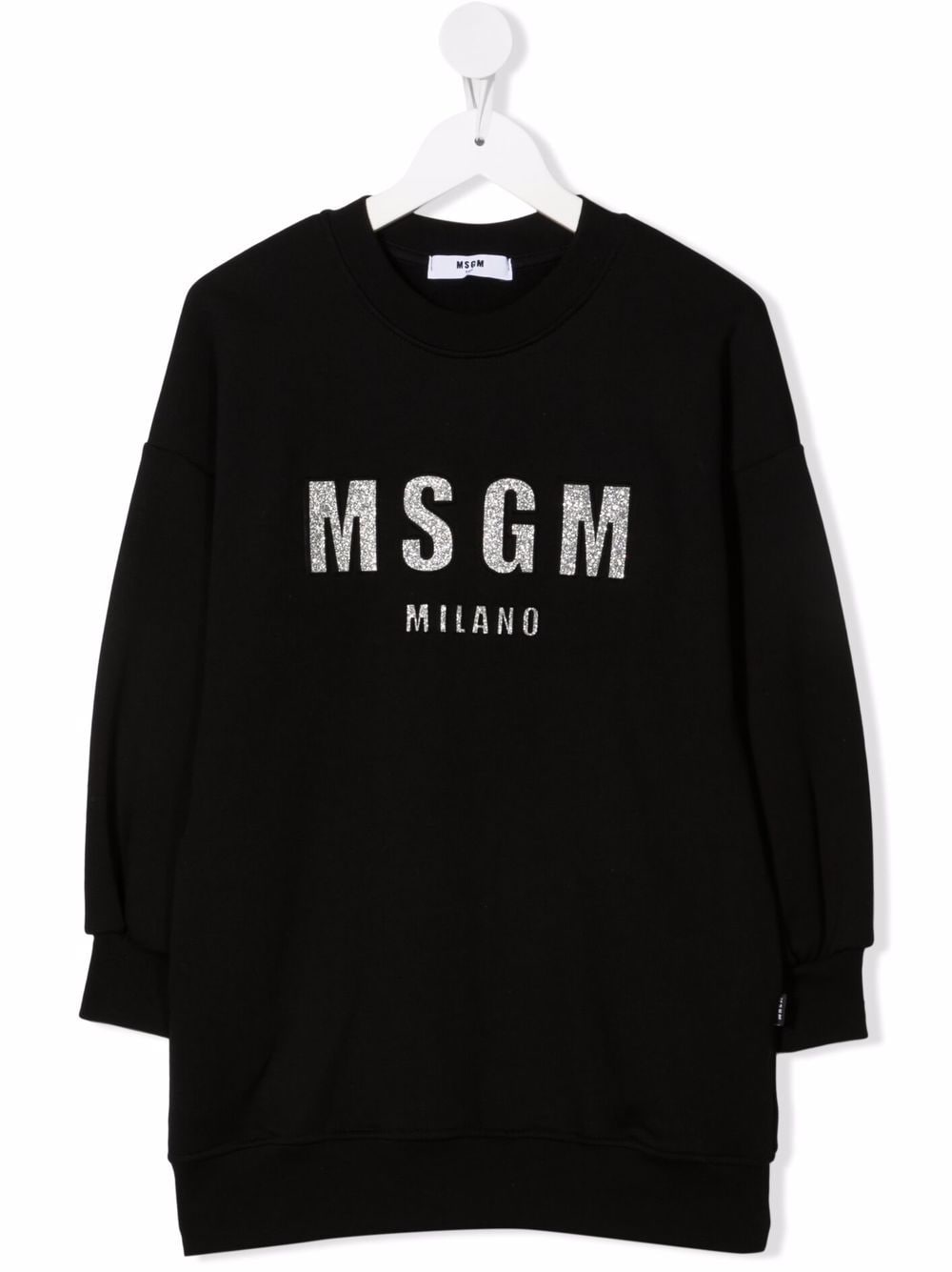 MSGM Kids logo-print sweatshirt dress - Black von MSGM Kids