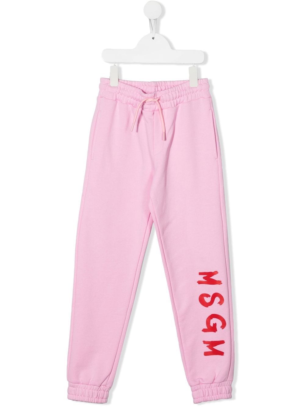 MSGM Kids logo-print tapered track pants - Pink von MSGM Kids