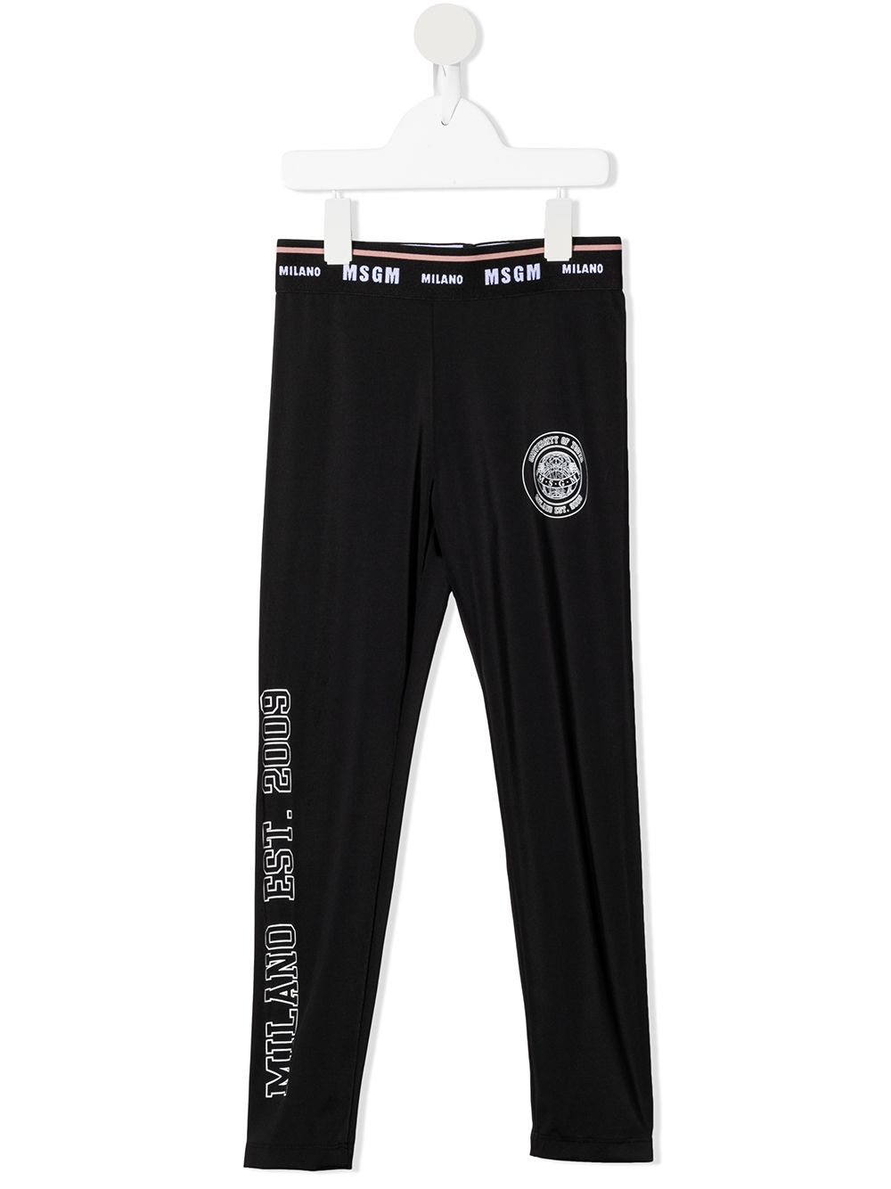 MSGM Kids logo-print track pants - Black von MSGM Kids