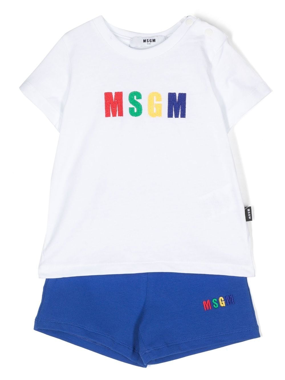 MSGM Kids logo-print two-piece set - White von MSGM Kids