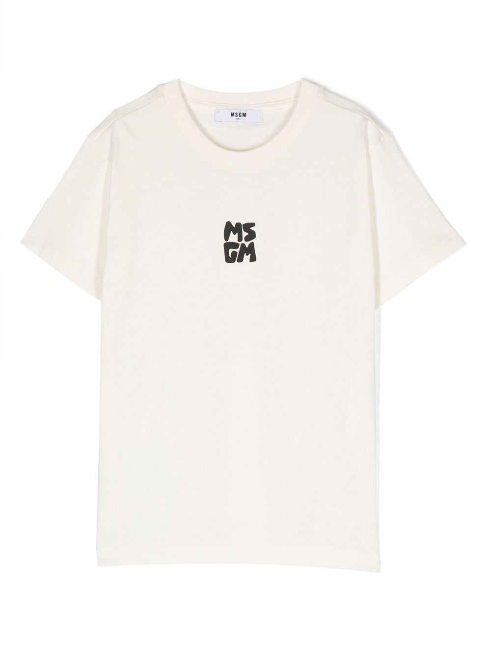 MSGM Kids logo-printed T-shirt - Neutrals von MSGM Kids