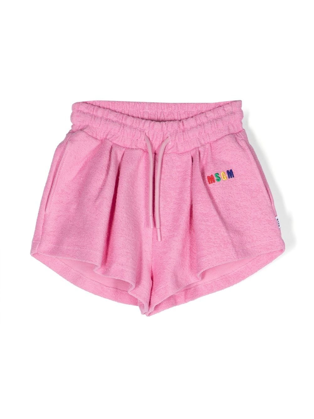 MSGM Kids multicolour embroidered-logo shorts - Pink von MSGM Kids