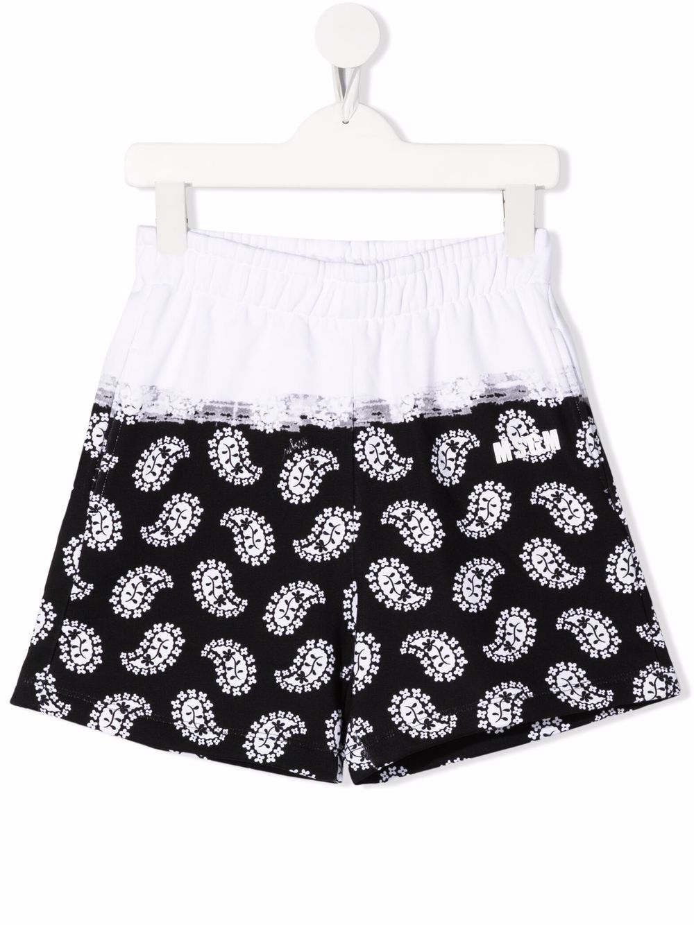 MSGM Kids paisley-print shorts - White von MSGM Kids