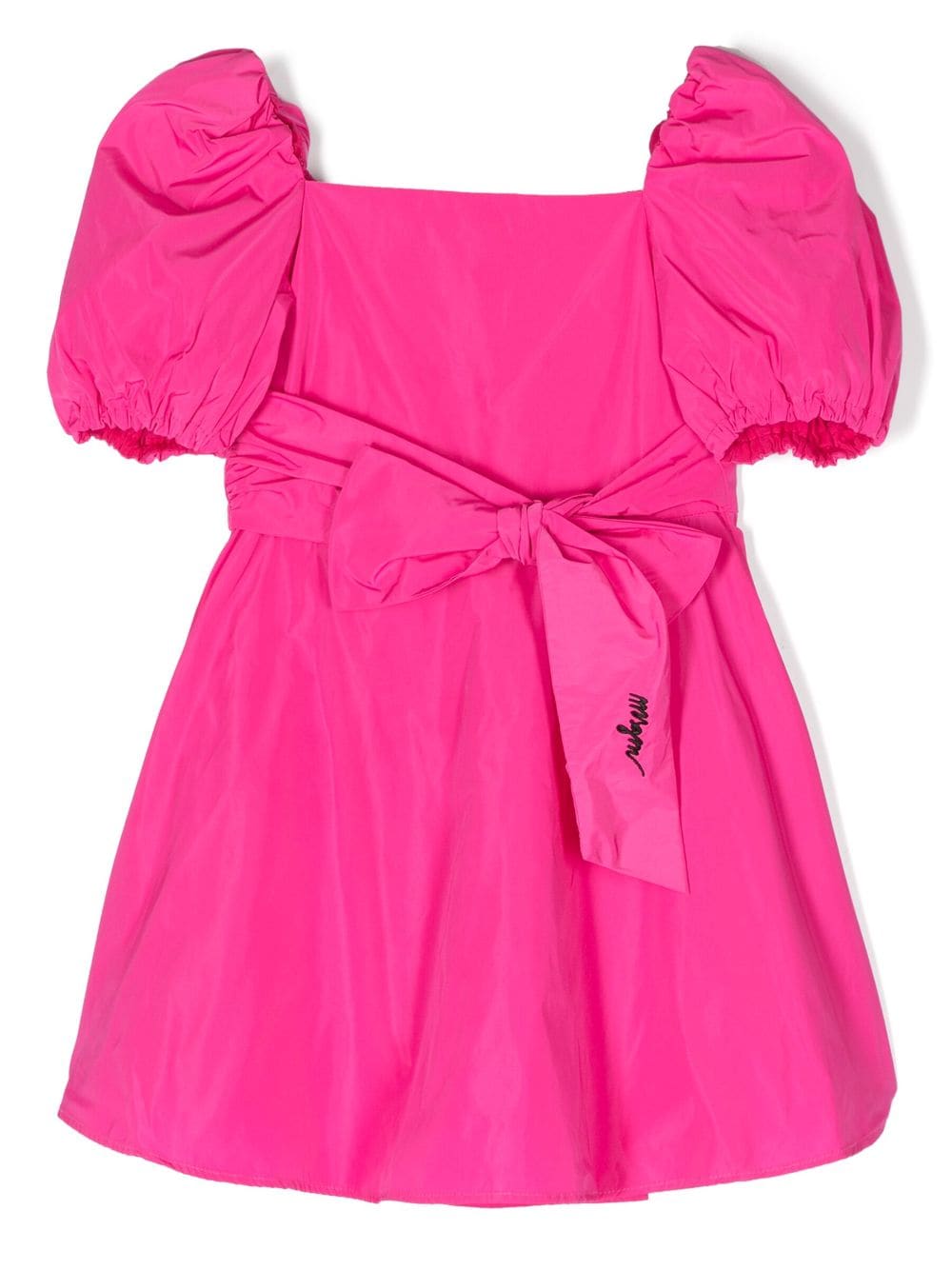 MSGM Kids ribbon-detail puff-sleeve dress - Pink von MSGM Kids