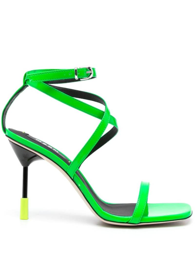 MSGM 95mm leather sandals - Green von MSGM