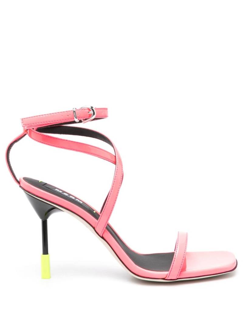 MSGM 95mm leather sandals - Pink von MSGM