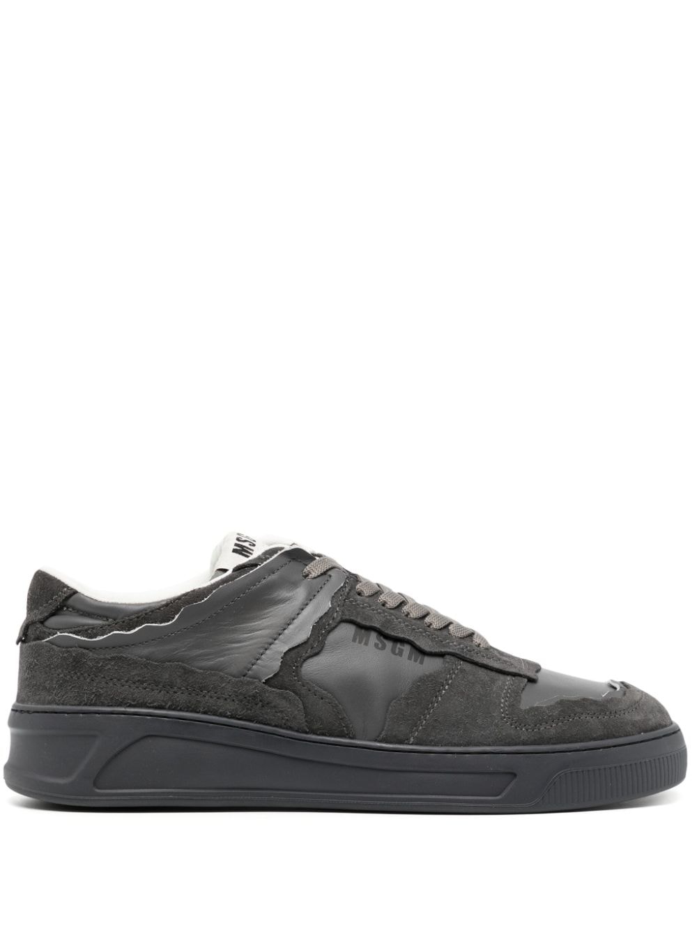 MSGM Fantastic Green leather sneakers - Grey von MSGM