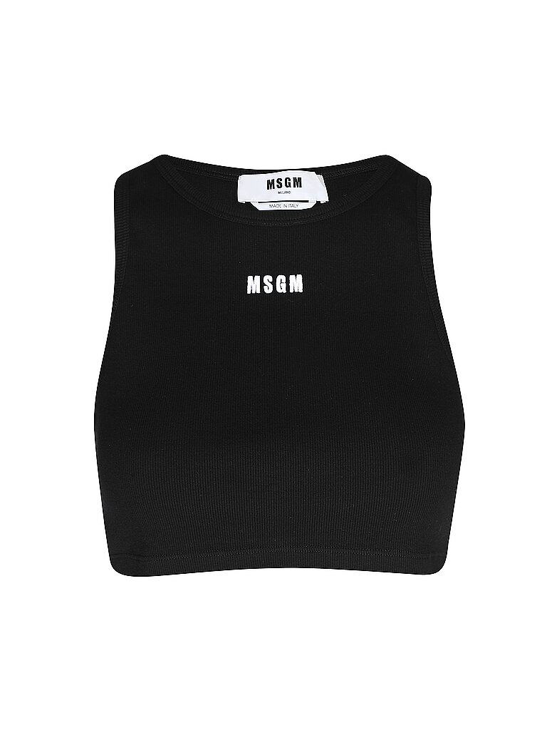 MSGM Top Cropped Fit schwarz | M von MSGM