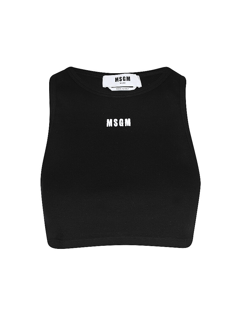 MSGM Top Cropped Fit schwarz | M von MSGM