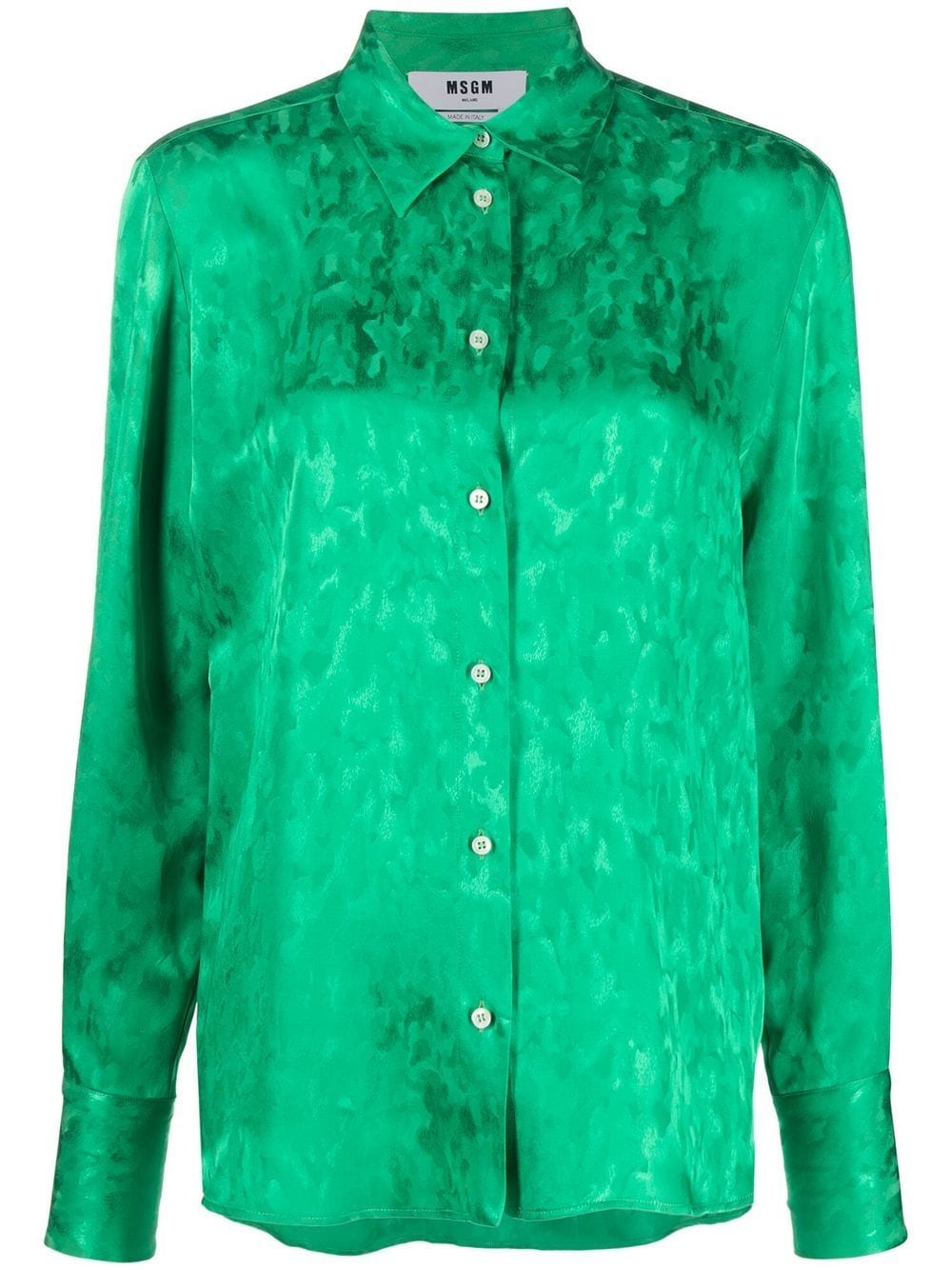 MSGM abstract-print blouse - Green von MSGM