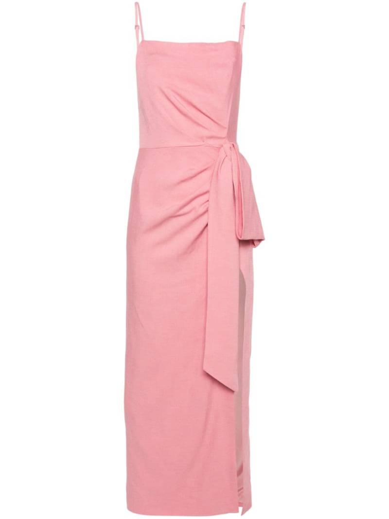 MSGM bow-detail interwoven dress - Pink von MSGM