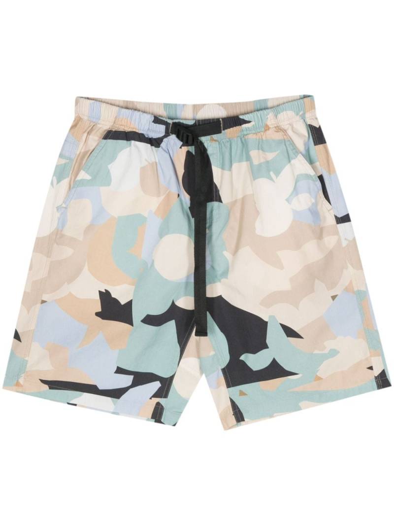 MSGM camouflage-print cotton bermuda shorts - Blue von MSGM