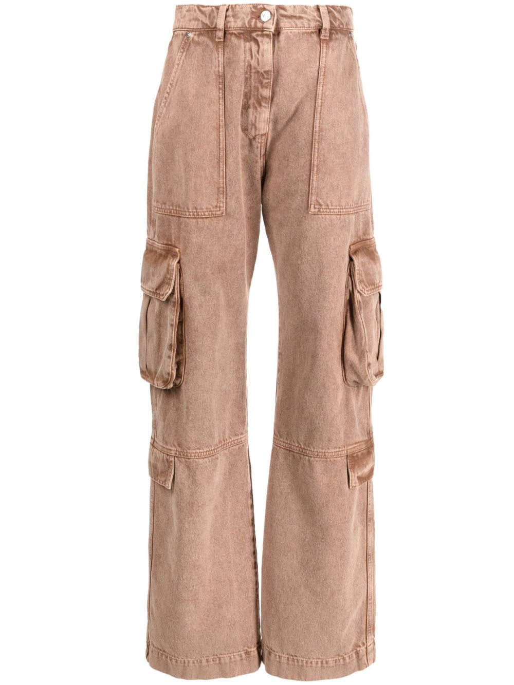 MSGM cargo-pocket straight-leg jeans - Brown von MSGM