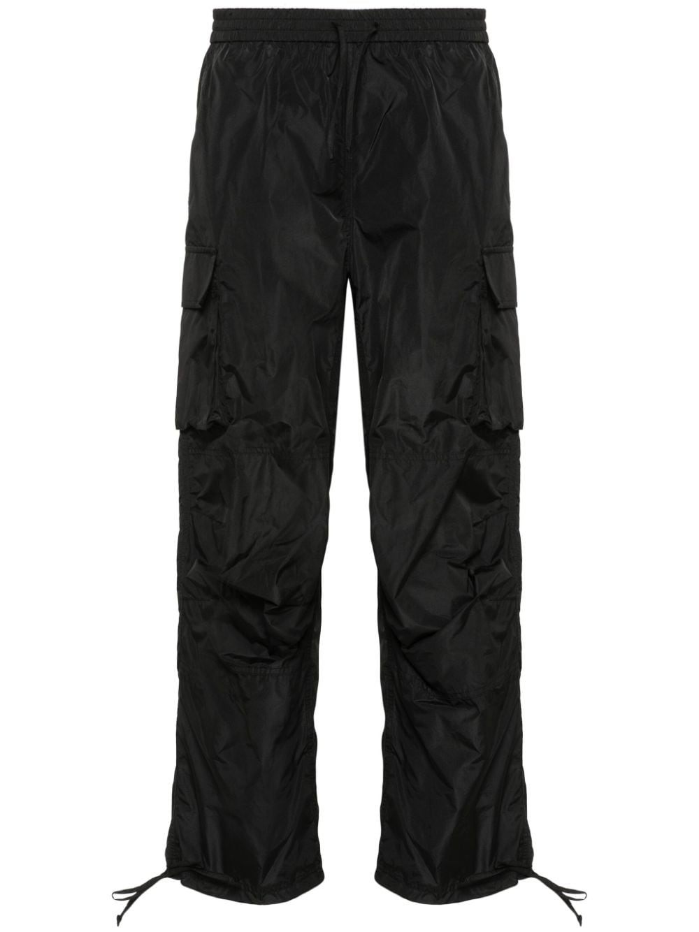 MSGM cargo-pockets crepe trousers - Black von MSGM