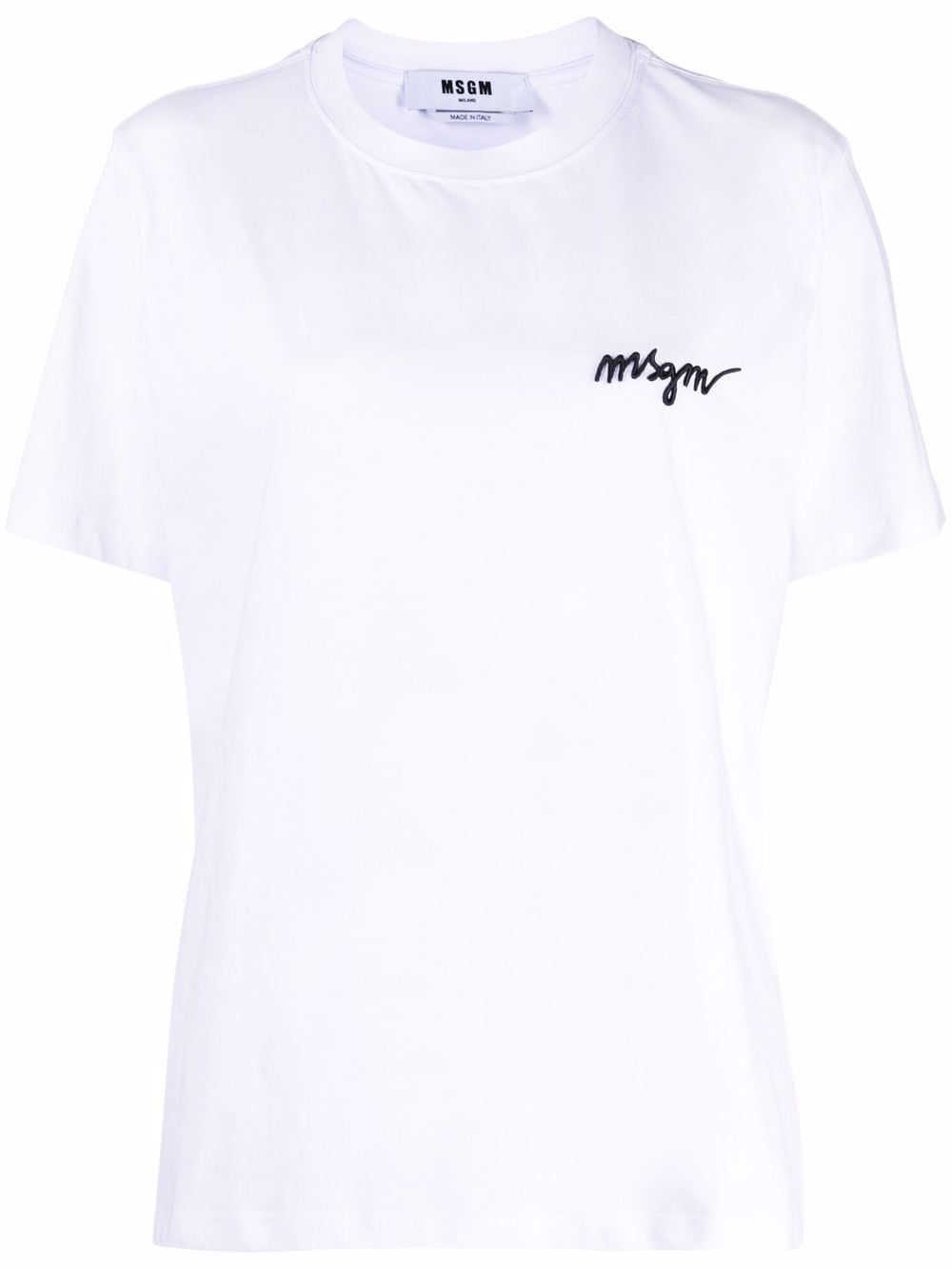 MSGM chest-logo crew neck T-shirt - White von MSGM