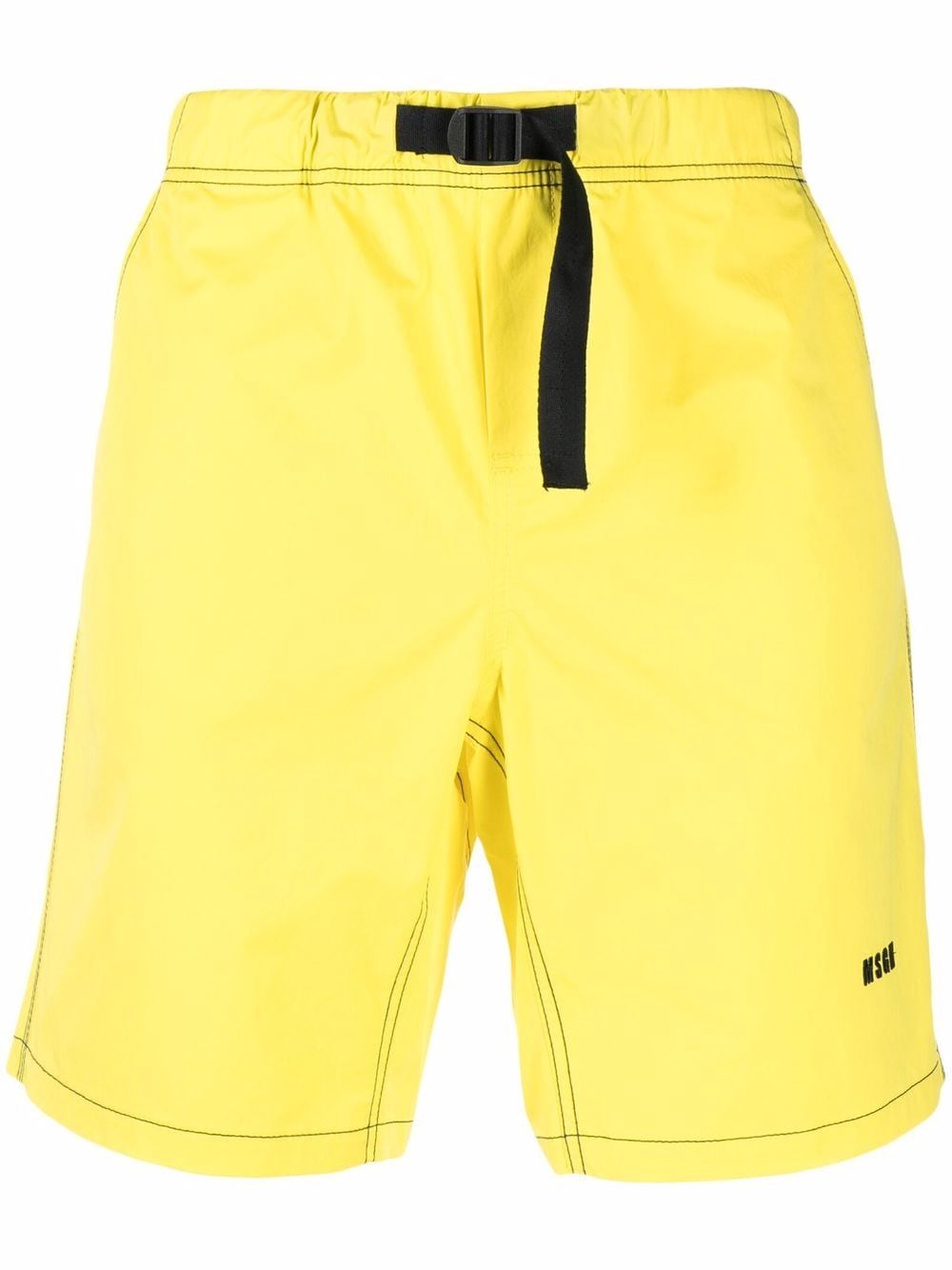 MSGM contrast stitching track shorts - Yellow von MSGM