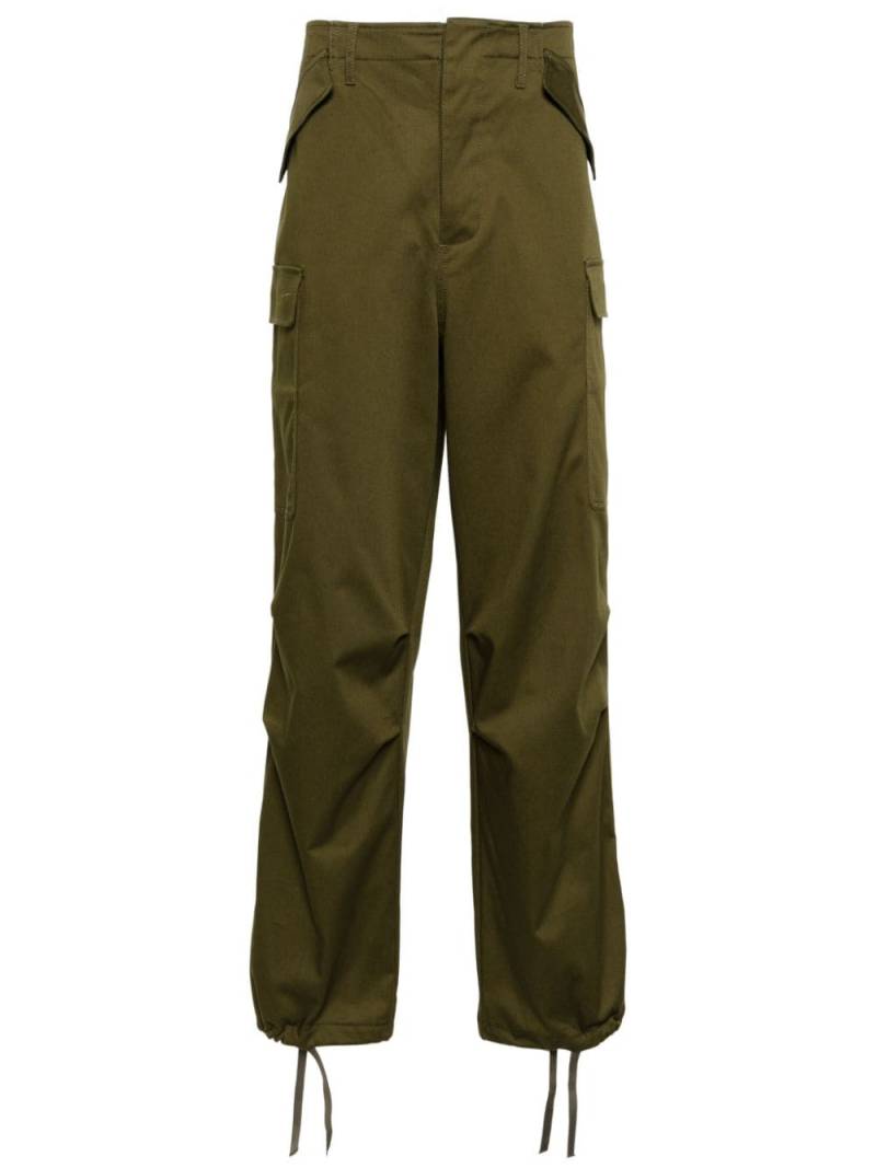 MSGM cotton cargo trousers - Green von MSGM