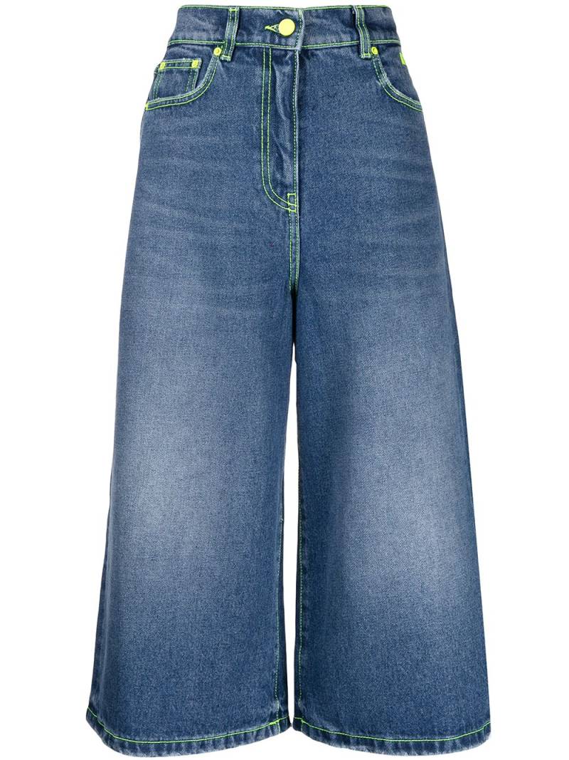 MSGM cropped wide-leg jeans - Blue von MSGM