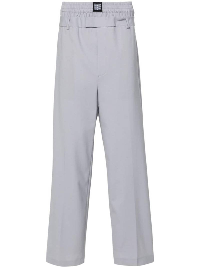 MSGM double-waist tailored trousers - Grey von MSGM