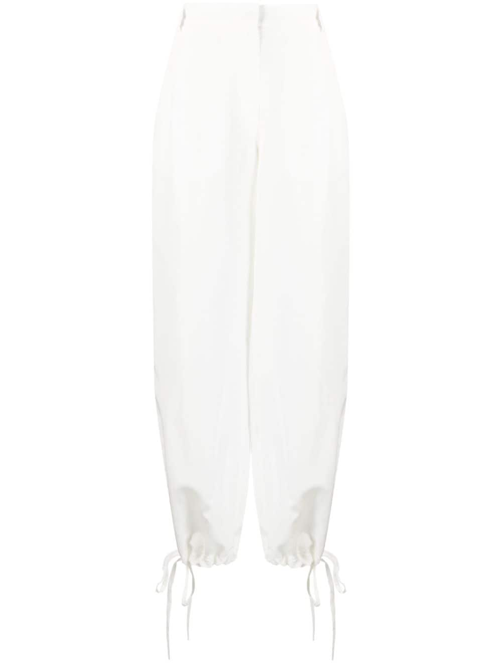 MSGM elasticated-waist trousers - White von MSGM