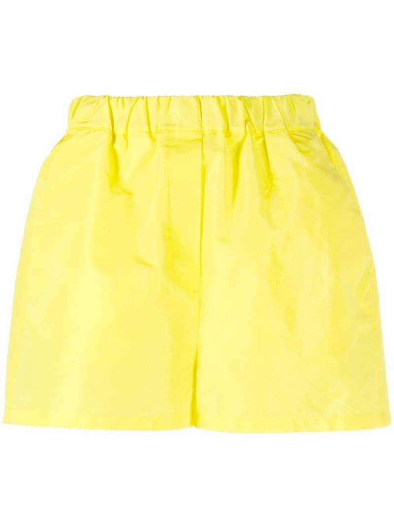 MSGM elasticated-waistband mini shorts - Yellow von MSGM