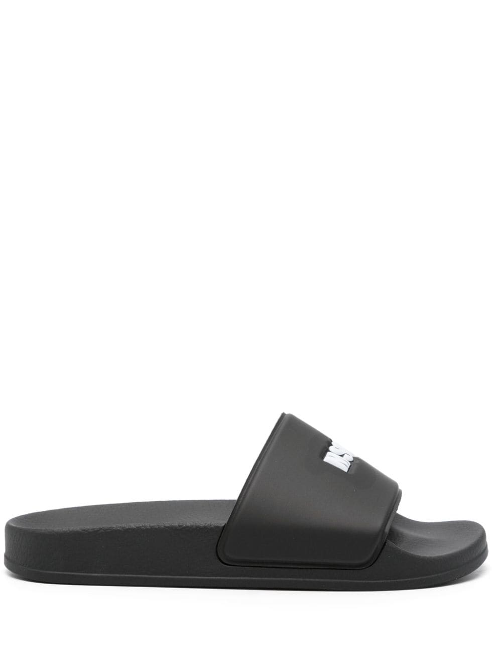 MSGM embossed-logo slides - Black von MSGM