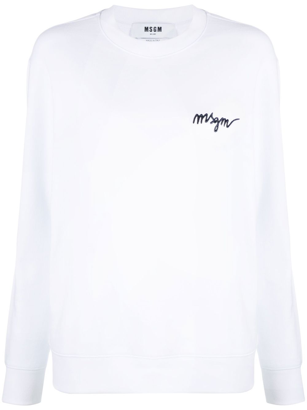 MSGM embroidered logo sweatshirt - White von MSGM