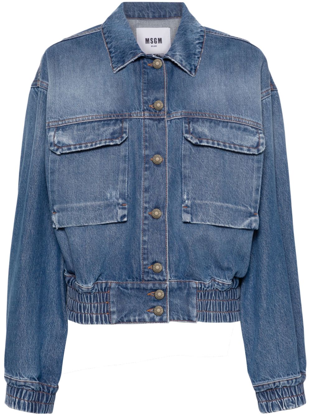 MSGM flap-pockets denim jacket - Blue von MSGM