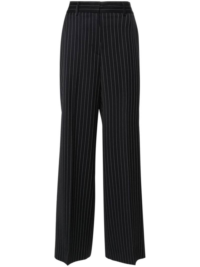 MSGM high-waist straight-leg trousers - Blue von MSGM