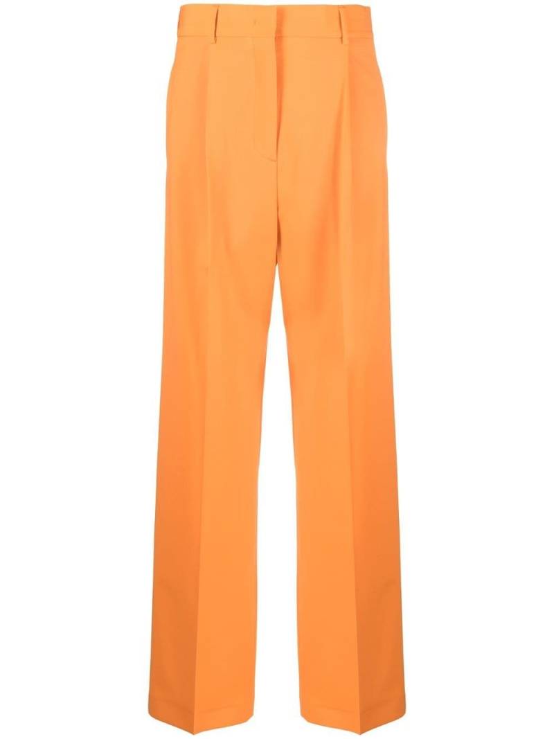 MSGM high-waist straight-leg trousers - Orange von MSGM