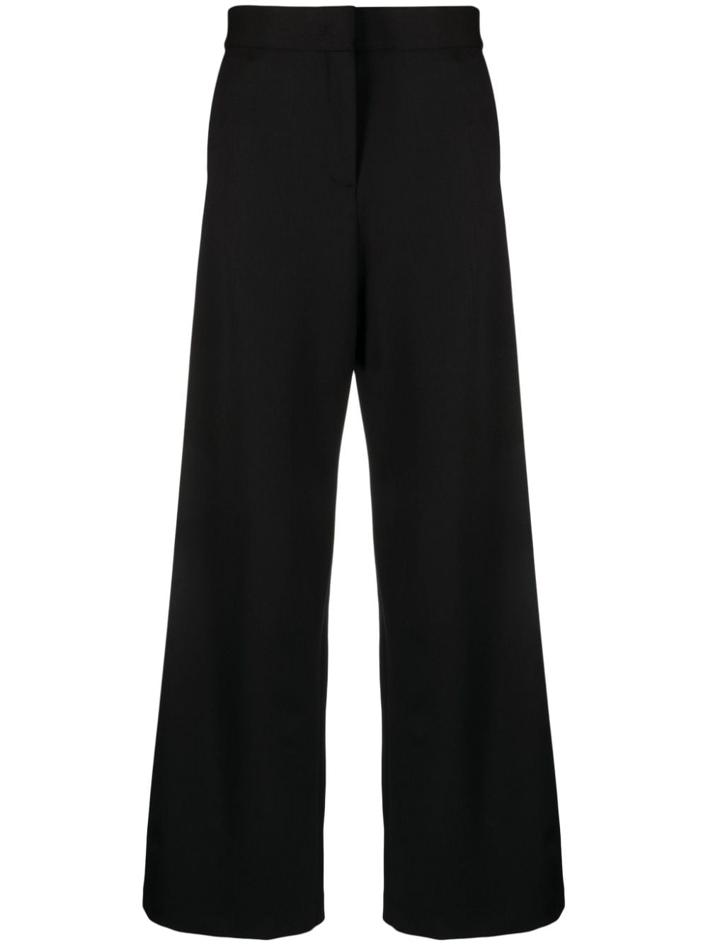 MSGM high-waist wide-leg trousers - Black von MSGM
