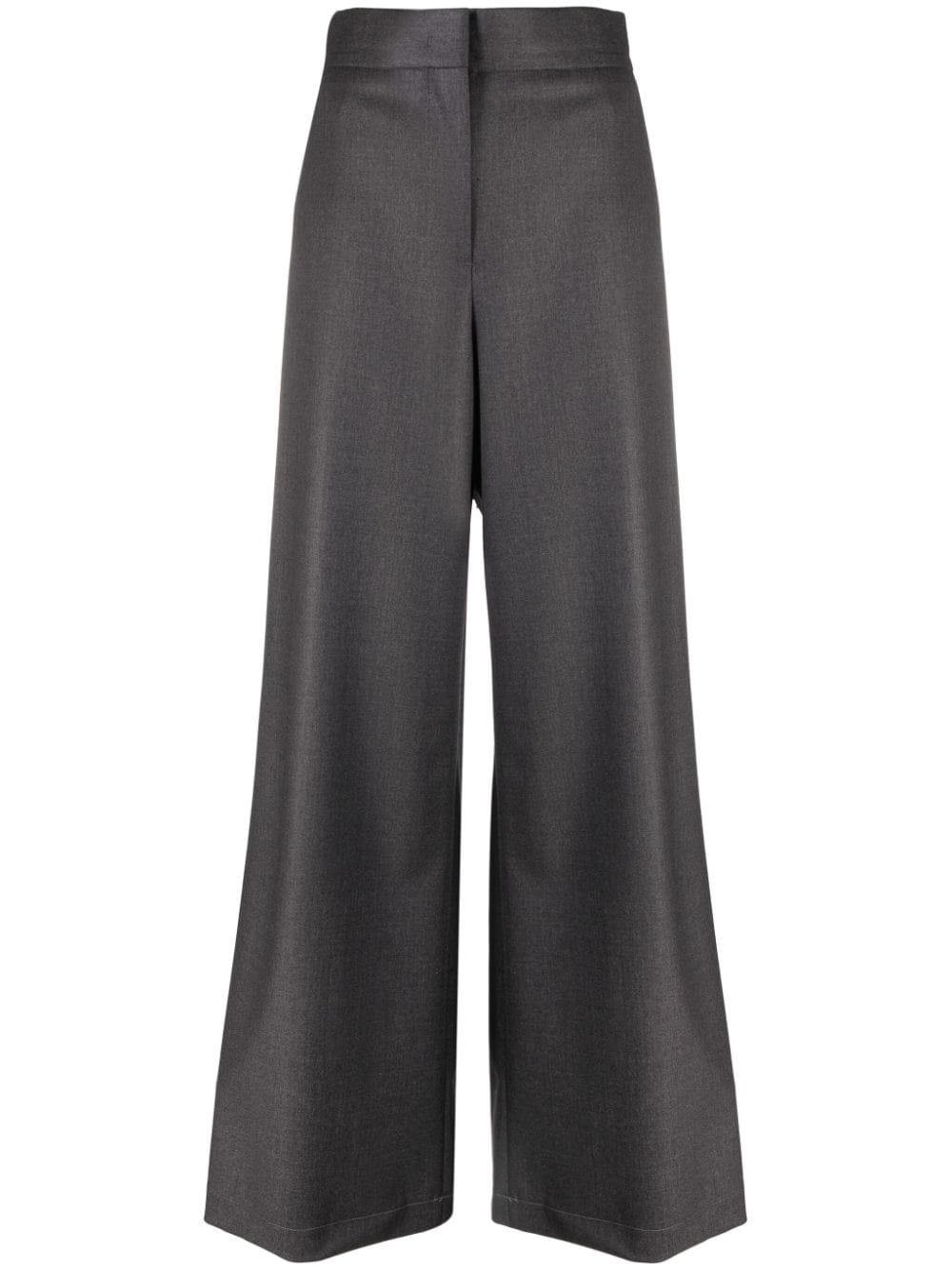 MSGM high-waist wide-leg trousers - Grey von MSGM