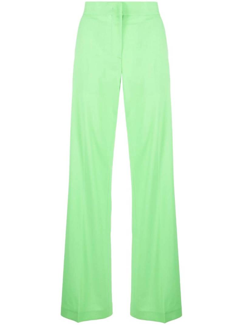 MSGM high-waisted virgin wool trousers - Green von MSGM