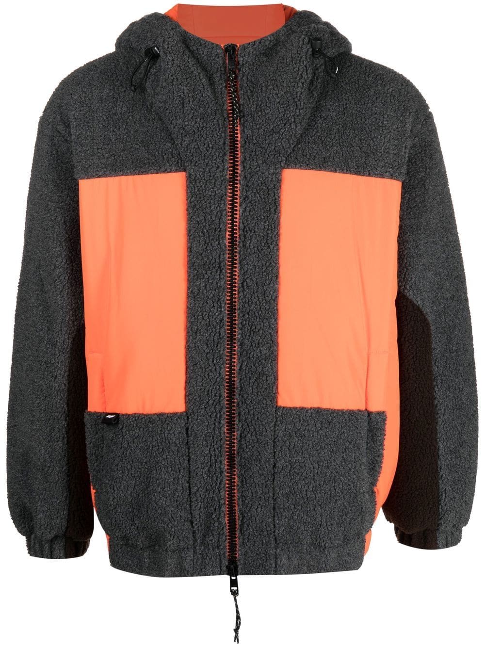 MSGM hooded panelled jacket - Grey von MSGM