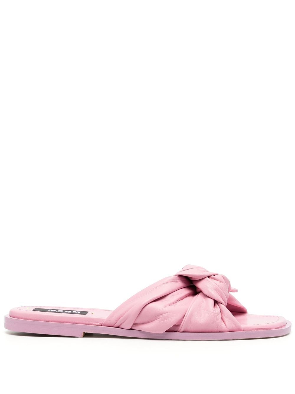 MSGM knot-strap leather sandals - Pink von MSGM