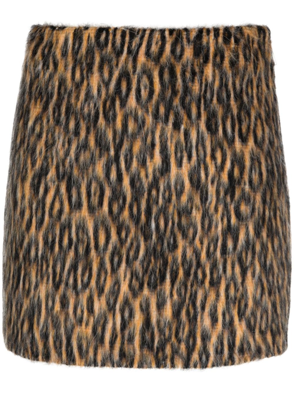 MSGM leopard print mini skirt - Brown von MSGM