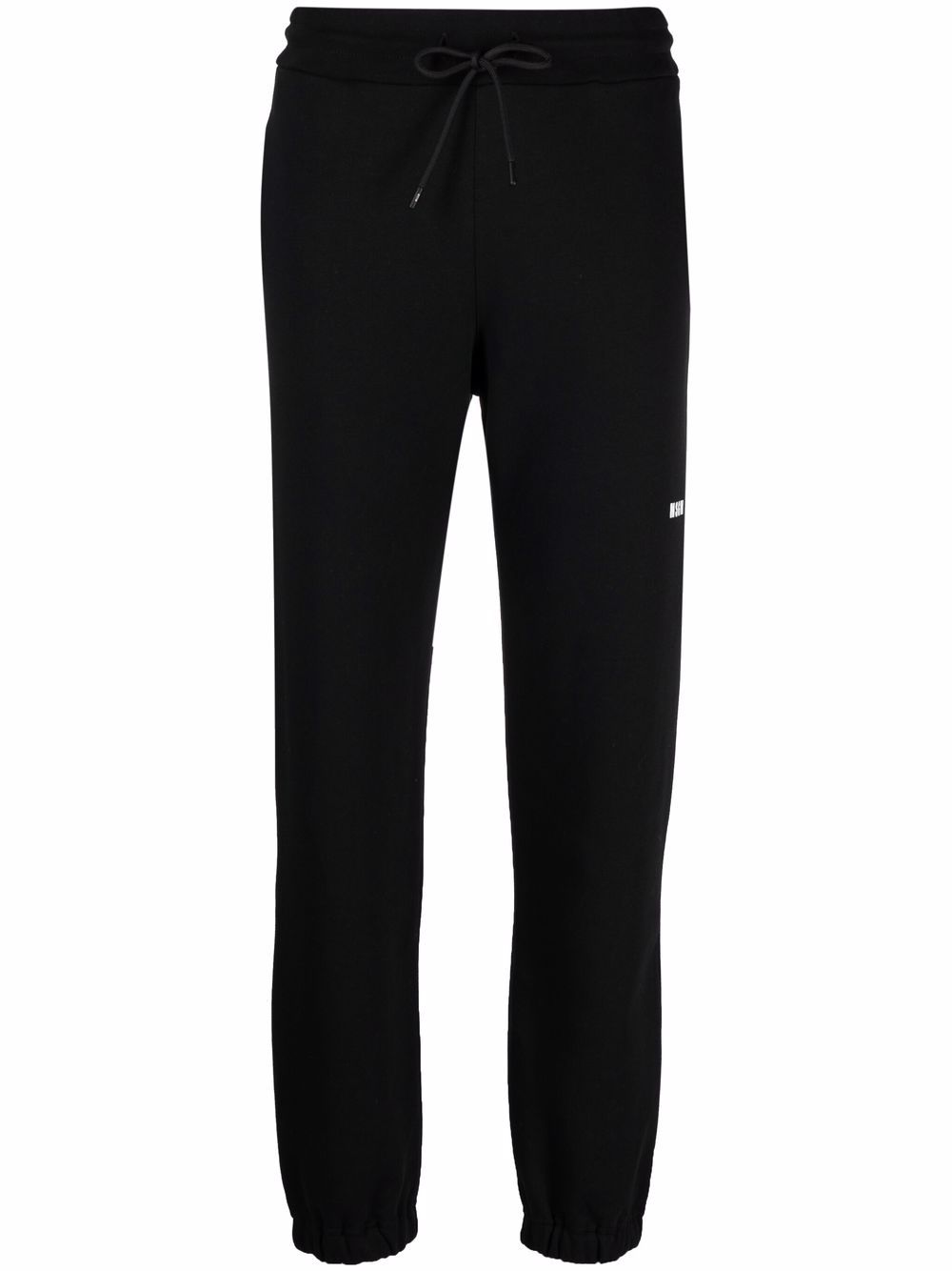 MSGM logo detail jersey sweatpants - Black von MSGM