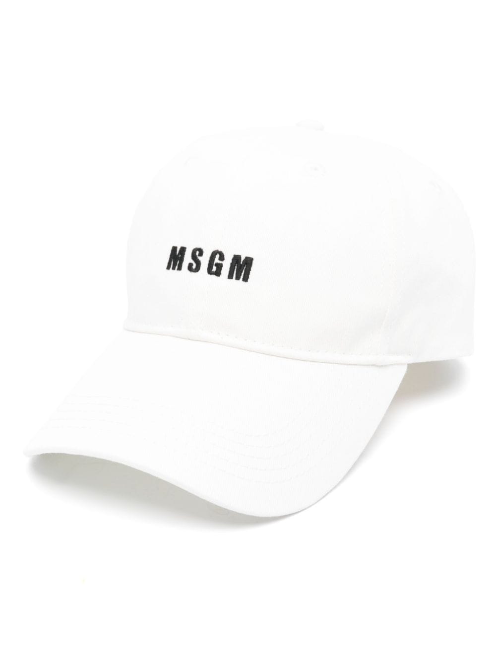 MSGM logo-embroidered baseball cap - White von MSGM