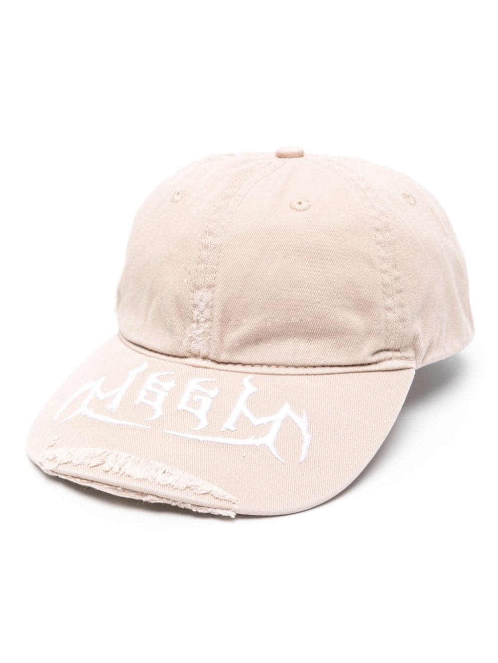 MSGM logo-embroidered cotton cap - Brown von MSGM