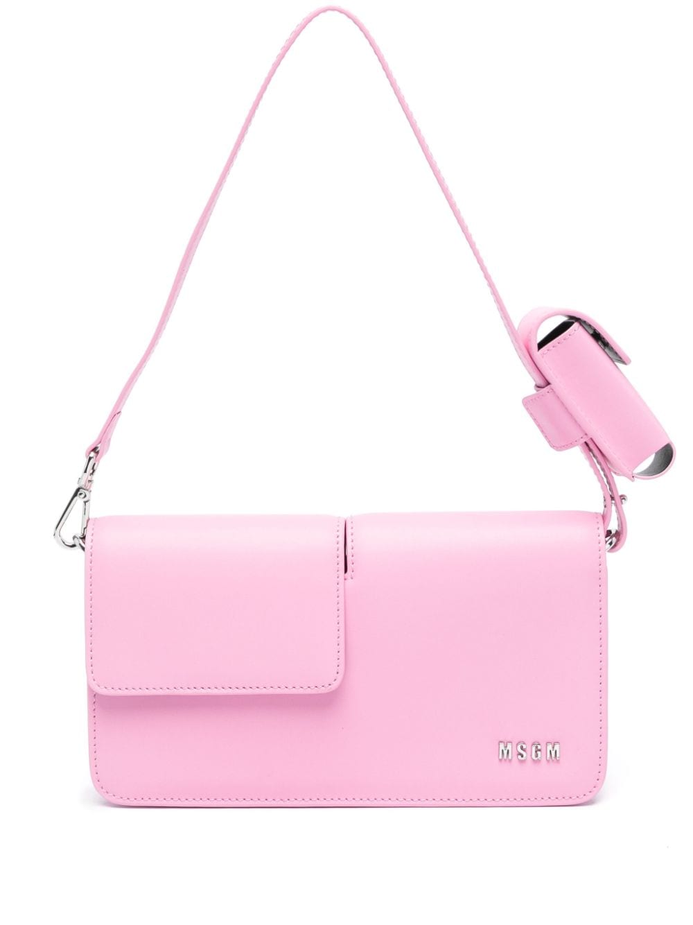 MSGM logo-lettering shoulder bag - Pink von MSGM