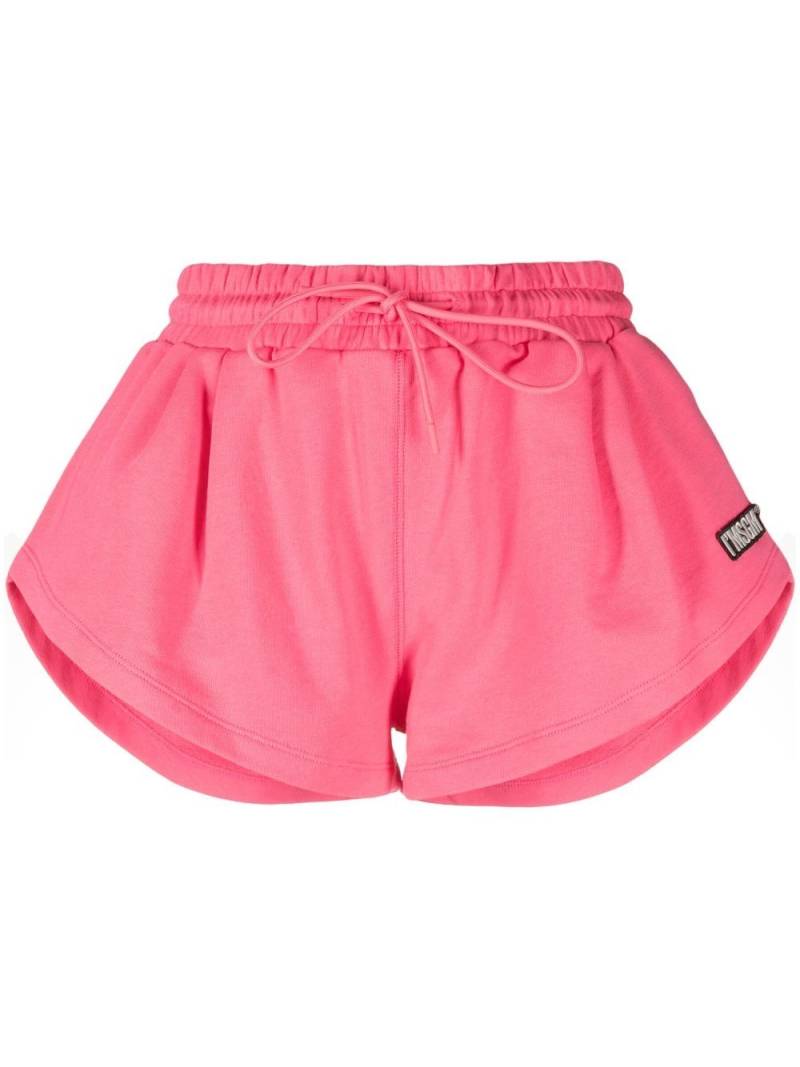 MSGM logo-patch track shorts - Pink von MSGM