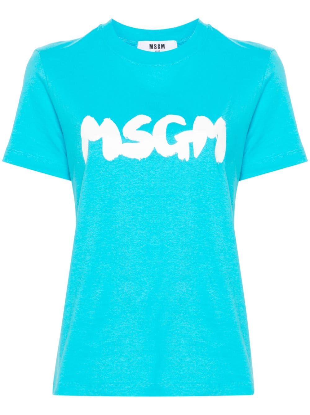 MSGM logo-print T-shirt - Blue von MSGM