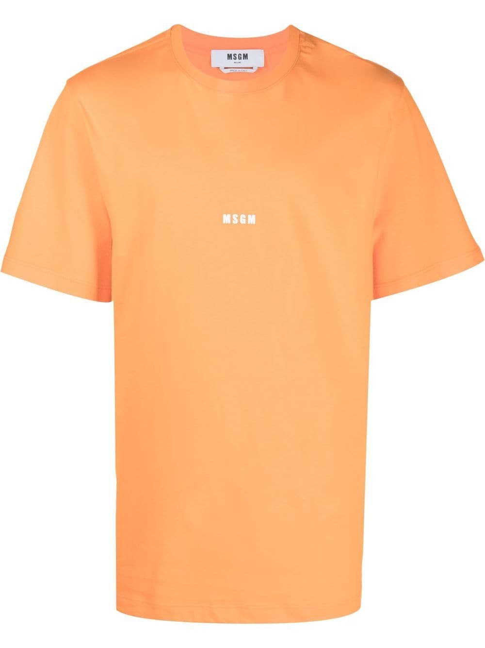 MSGM logo print T-shirt - Orange von MSGM